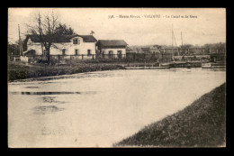 68 - VALDIEU - LE CANAL ET LA GARE DE CHEMIN DE FER - Autres & Non Classés