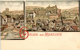 Gruss Aus Montjoie - Litho - Monschau