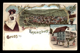 68 - KAYSERSBERG - CARTE LITHOGRAPHIQUE GRUSS - Kaysersberg