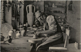 Oberammergau - Anton Lang Bei Der Arbeit - Oberammergau