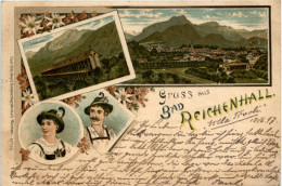 Gruss Aus Bad Reichenhall - Litho 1897 - Bad Reichenhall