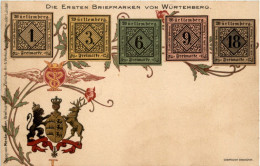 Die Ersten Briefmarken Von Würtemberg - Litho - Francobolli (rappresentazioni)