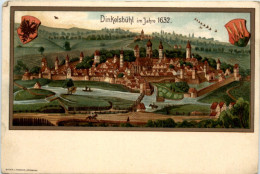 Dinkelsbühl Im Jahre 1632 - Litho - Dinkelsbühl