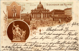 Souvenir De Rome - Litho 1899 - Autres & Non Classés