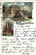 Gruss Aus Wiesbaden - Litho - Wiesbaden