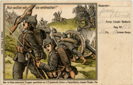 WK 1 - Nun Wollen Wir Sie Verdreschen - Feldpost - Weltkrieg 1914-18