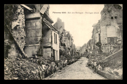 80 - PERONNE - RUE DES NAVIAGES EN 1919 - GUERRE 14/18 - Peronne