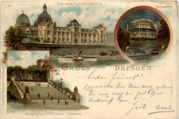 Gruss Aus Dresden - Litho - Dresden