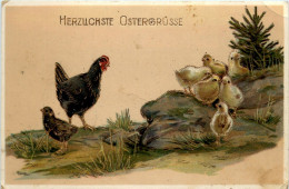 Ostern - Kücken Chicken - Prägekarte - Pâques