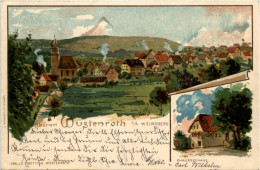 Gruss Aus Wüstenroth - Litho - Autres & Non Classés