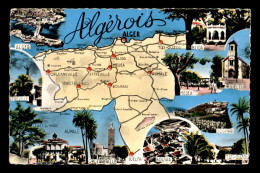 ALGERIE - CARTE GEOGRAPHIQUE DE L'ALGEROIS - Other & Unclassified