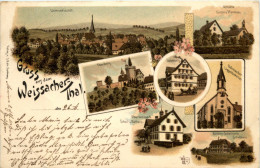 Gruss Aus Unter Weissach Thal - Litho - Waiblingen