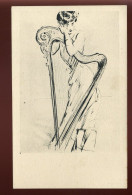 ILLUSTRATEURS - FEMME ET HARPE - 1900-1949