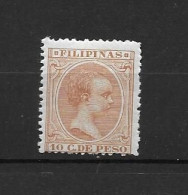 LOTE 2174 D /// (C030) FILIPINAS 1894  EDIFIL Nº:114 **MNH  CASTAÑO CLARO     ¡¡¡ OFERTA - LIQUIDATION - JE LIQUIDE !!! - Philippines