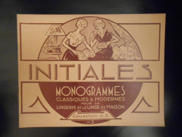 CATALOGUE DE MONOGRAMMES POUR LE LINGE DE MAISON - INITIALES - COLLECTION J.S. N°3 - Other & Unclassified