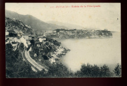 MONACO - ENTREE DE LA PRINCIPAUTE - TRAIN ET VOIES DE CHEMIN DE FER - Sonstige & Ohne Zuordnung