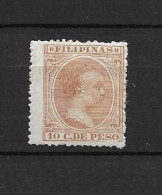 LOTE 2174 D /// (C030) FILIPINAS 1894  EDIFIL Nº:114 *MH  CASTAÑO CLARO     ¡¡¡ OFERTA - LIQUIDATION - JE LIQUIDE !!! - Filipinas