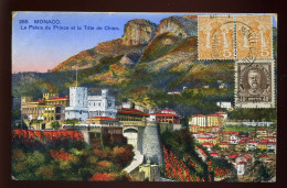 MONACO - LE PALAIS DU PRINCE ET LA TETE DE CHIEN - TIMBRES - Palais Princier