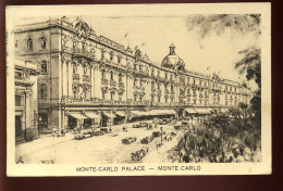 MONACO - CARTE ILLUSTREE - MONTE-CARLO PALACE - OBLITERATION MECANIQUE - Otros & Sin Clasificación