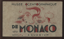 MONACO - MUSEE OCEANOGRAPHIQUE - CARNET DE 20 CARTES ANCIENNES - Musée Océanographique