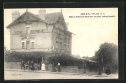 CPA Orry-la-Ville, Hotel Et Restaurant De La Gare, En Pleine Foret De Chantilly  - Chantilly