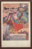 PUBLICITE - SYNDICAT D'INITIATIVE DE PROVENCE - ST REMY - TOULON - MOUSTIERS - CARTE ILLUSTREE - Advertising