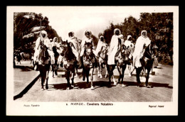 SCENES ET TYPES - MAROC - CAVALIERS NOTABLES - EDITEUR FLANDRIN - Sonstige & Ohne Zuordnung