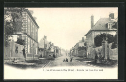 CPA La-Villeneuve-le-Roy, Grande Rue (vue D`en Bas)  - Other & Unclassified