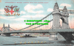 R532804 London. Hammersmith Bridge. With Oxford Eight. G. D. And D. L - Other & Unclassified