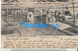 227860 URUGUAY FRAY BENTOS COMPAÑIA LIEBIG PARTE DEL MATADERO CIRCULATED TO ARGENTINA POSTAL POSTCARD - Uruguay