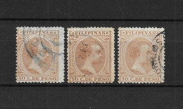 LOTE 2174 D /// (C030) FILIPINAS 1894  EDIFIL Nº:114 X3   CASTAÑO CLARO     ¡¡¡ OFERTA - LIQUIDATION - JE LIQUIDE !!! - Philippines