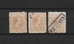 LOTE 2174 D /// (C030) FILIPINAS 1894  EDIFIL Nº:114 X3   CASTAÑO CLARO     ¡¡¡ OFERTA - LIQUIDATION - JE LIQUIDE !!! - Filippijnen