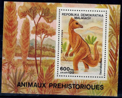 MADAGASKAR 1988 PREHISTORICS MI No BLOCKS 102 MNH VF!! - Prehistorisch