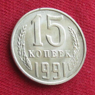 Russia 15 Kopeks 1991 L Y# 131 Lt 628 Ussr Urss Russie Sowjetunion Rusia Rusland Kop. Kop Kopeyki - Rusland