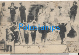 227871 ITALY FREGOLI ACTOR TRANSFORMIST FAUSTINO MULTI VIEW CIRCULATED TO FRANCE POSTAL POSTCARD - Sonstige & Ohne Zuordnung