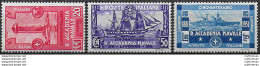 1931 Italia Accademia Navale 3v. Mc MNH Sassone N. 300/02 - Other & Unclassified