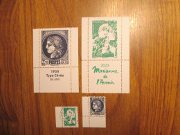 2024 Issu Du Carnet Marianne Avenir / Cérès 1938 Dont Maxi Oblitéré Cachet Rond 11/01/2024 - Used Stamps