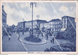 Cd587 Cartolina  Pescara Citta' Piazzale Stazione Abruzzo - Pescara