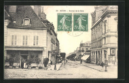 CPA Autun, Avenue De La Gare  - Autun