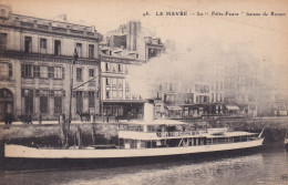 Le Havre (76 Seine Maritime) Le Félix Faure Bateau Vapeur De Rouen - édit. ELD N° 98 - Portuario