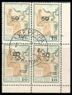 GREECE-GRECE-HELLAS 1941: Without ELLAS 50L/10L Block /4 Charity Stamp Used - Beneficenza
