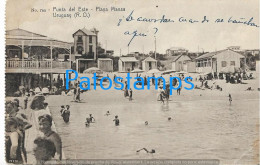 227884 URUGUAY PUNTA DEL ESTE BEACH PLAYA MANSA SPOTTED CIRCULATED TO ARGENTINA POSTAL POSTCARD - Uruguay