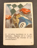 LEGENDARY JIM CLARK BUBBLE GUM CARD ITALY 1965/66 - Chicle Rookie Kaugummi - Autres & Non Classés