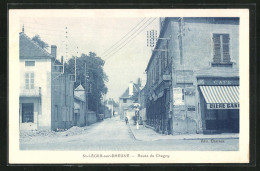 CPA St-Léger-sur-Dheune, Route De Chagny  - Chagny