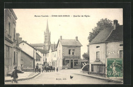 CPA Étang-sur-Arroux, Quartier De L`Église  - Andere & Zonder Classificatie