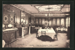 CPA Cluny, Hotel Du Commerce, Salle à Manger  - Cluny