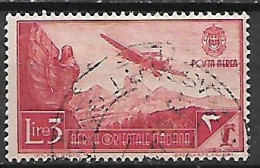 COLONIA ITALIANA  A.O.I. 1938  POSTA AEREA   SOGGETTI VARI SASS   8   USATO VF - Italiaans Oost-Afrika