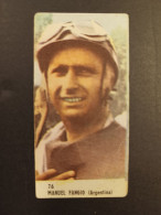 LEGENDARY MANUEL FANGIO ROOKIE CARD ITALY ABOUT 1960 - FORMULA 1 - Otros & Sin Clasificación