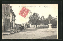 CPA La Chapelle-de-Guinchay, Place De La République  - Autres & Non Classés