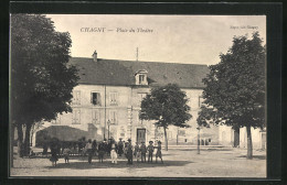 CPA Chagny, Place Du Theatre  - Chagny